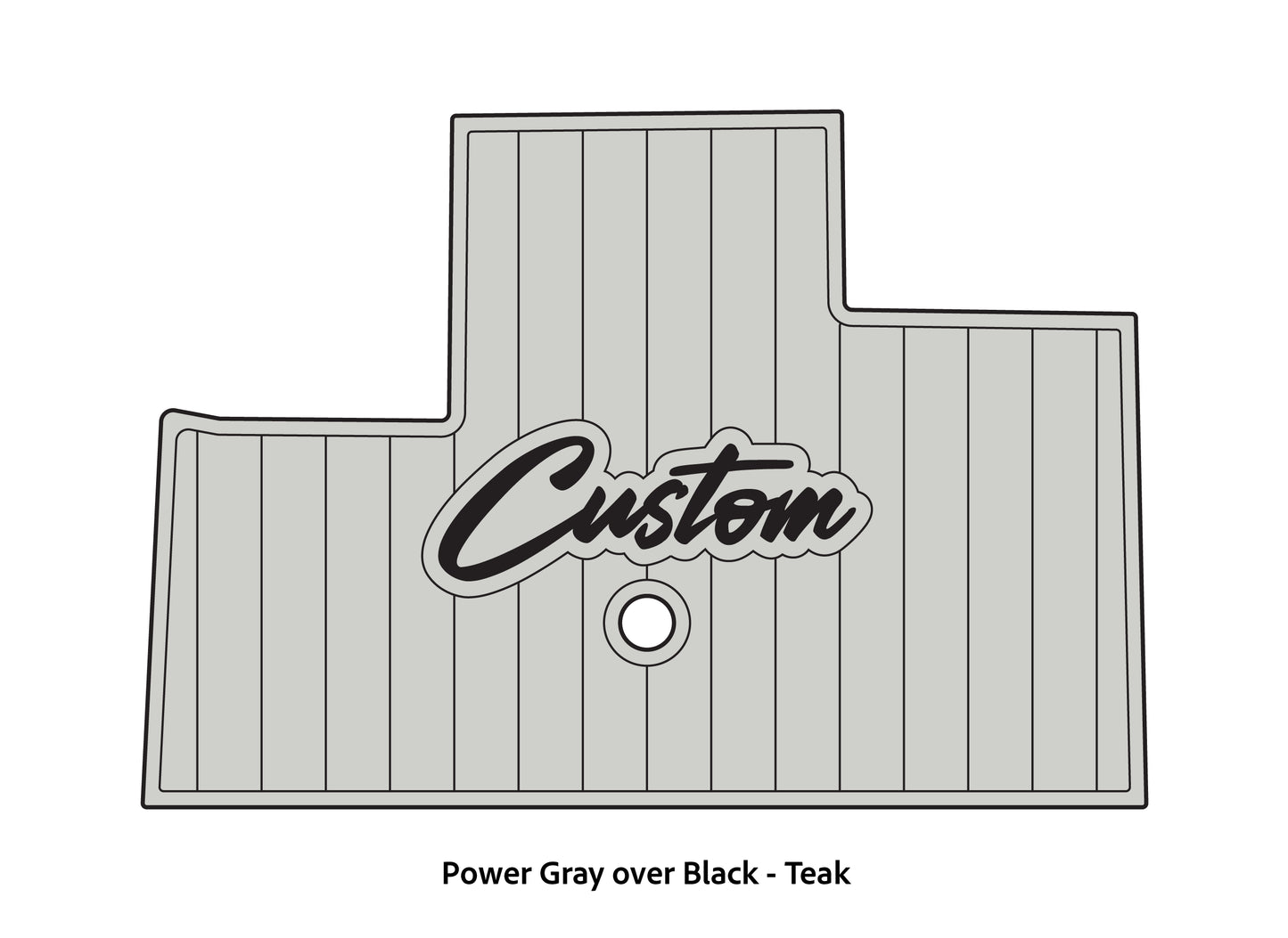 2000-2009 Bass Cat Sabre Eva Foam Cockpit Mat