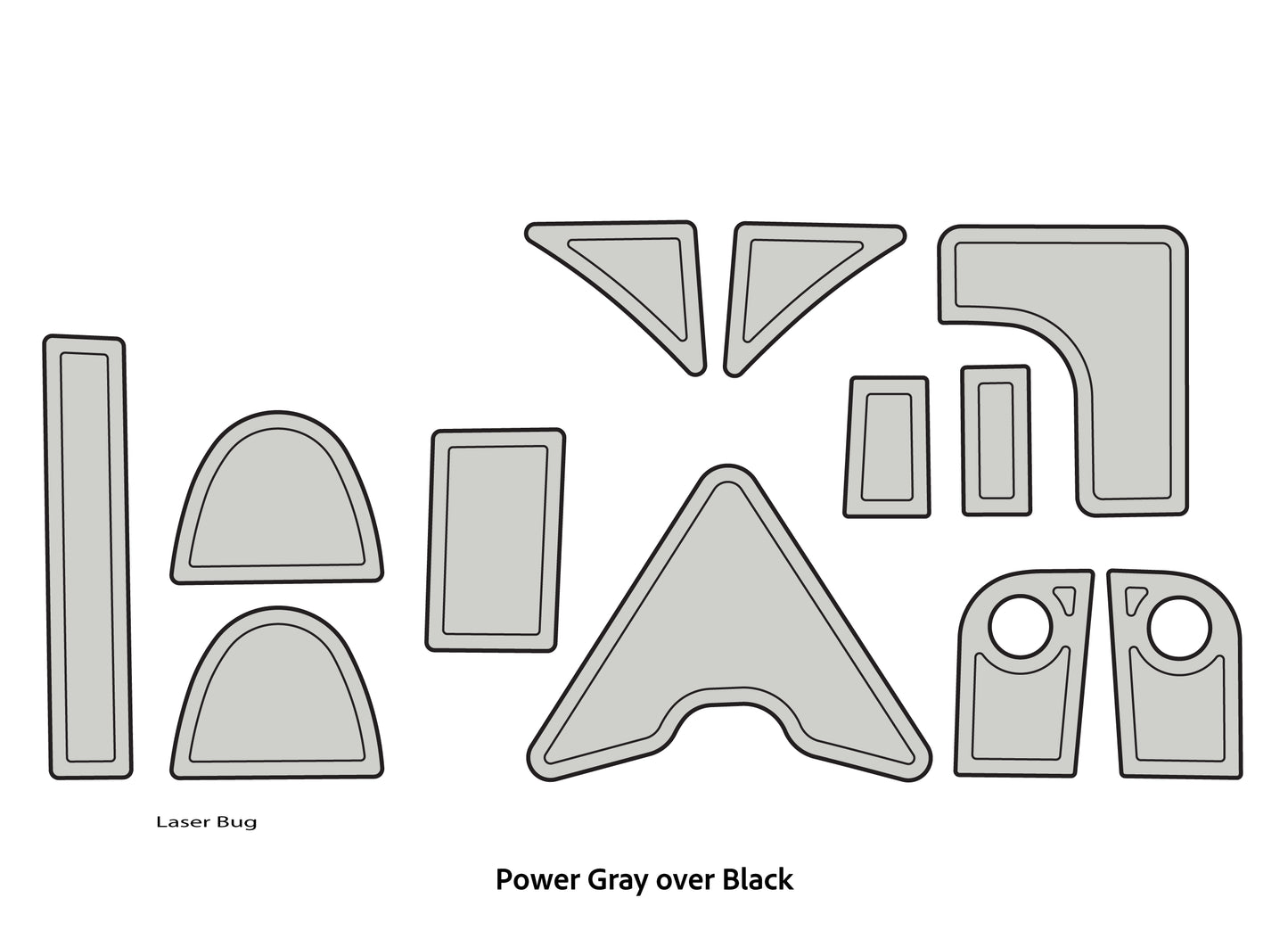 Dura-Deck Triton Tr22 custom eva foam bass boat flooring in power gray over black