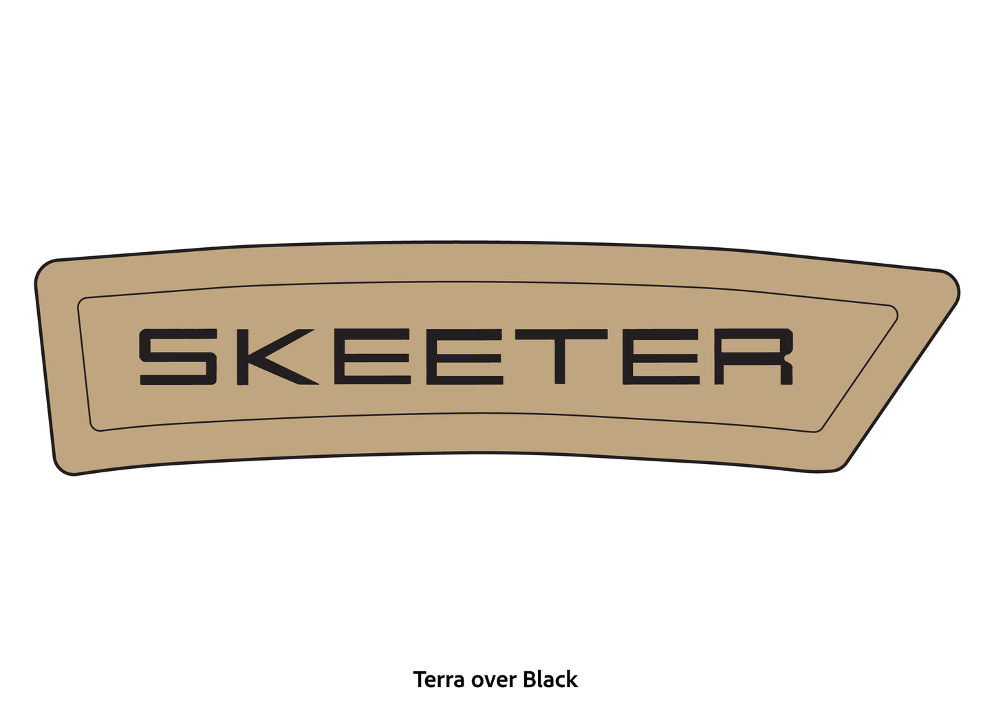 Dura-Deck skeeter eva foam bow pad step pad terra over black