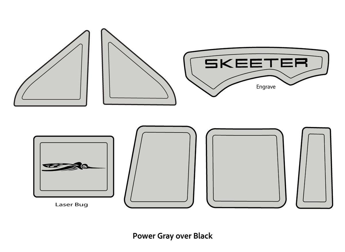 2010-2014 Skeeter 20i Accessory Pad Set