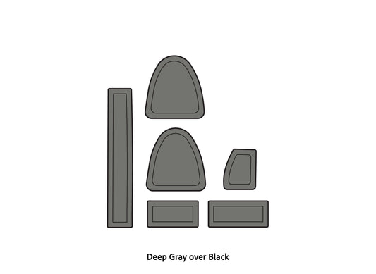 Dura-Deck Triton TR20 eva foam accessory set deep gray over black