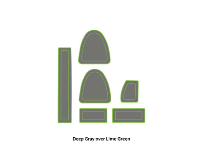 Dura-Deck Triton TR20 eva foam accessory set deep gray over lime green
