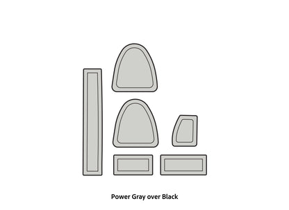 Dura-Deck Triton TR20 eva foam accessory set in power gray over black