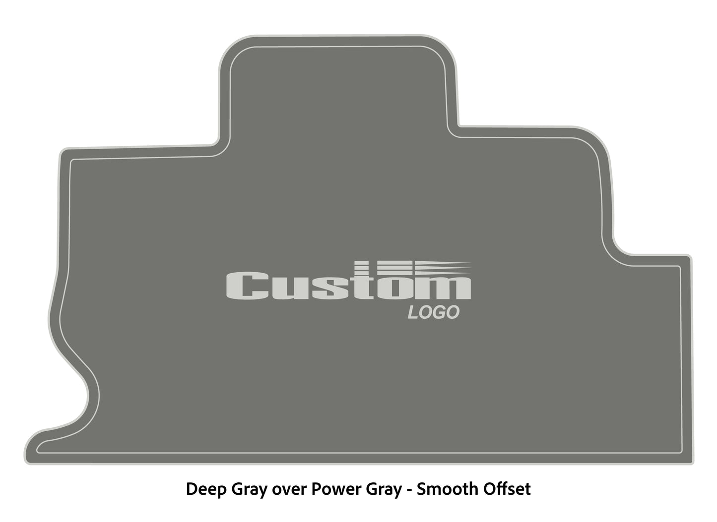 Dura-Deck Triton TR22 custom eva foam bass boat flooring in deep gray over power gray smooth offset pattern