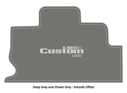 Dura-Deck Triton TR22 custom eva foam bass boat flooring in deep gray over power gray smooth offset pattern