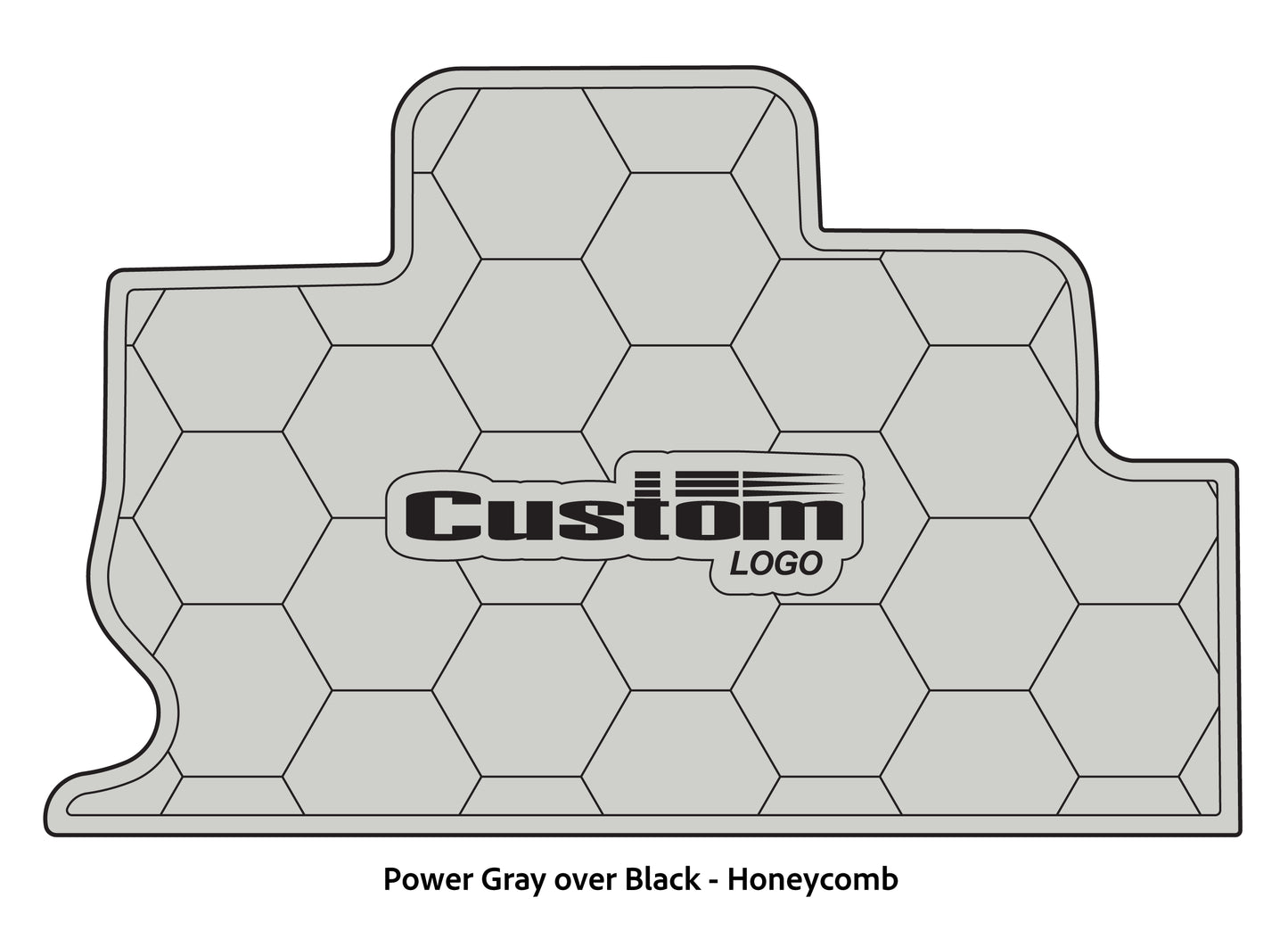 Dura-Deck Triton TR22 eva foam accessory pad set in power gray over black honeycomb