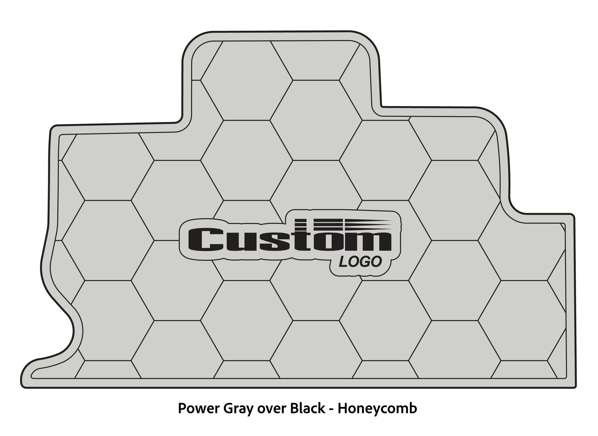 Dura-Deck Triton TR22 eva foam accessory pad set in power gray over black honeycomb