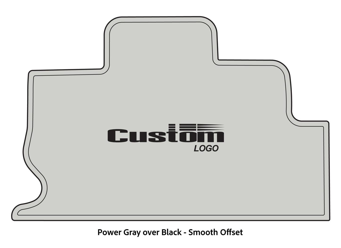 Dura-Deck Triton TR22 custom eva foam bass boat flooring in power gray over black smooth offset