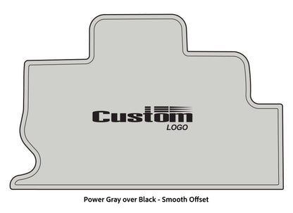 Dura-Deck Triton TR22 custom eva foam bass boat flooring in power gray over black smooth offset
