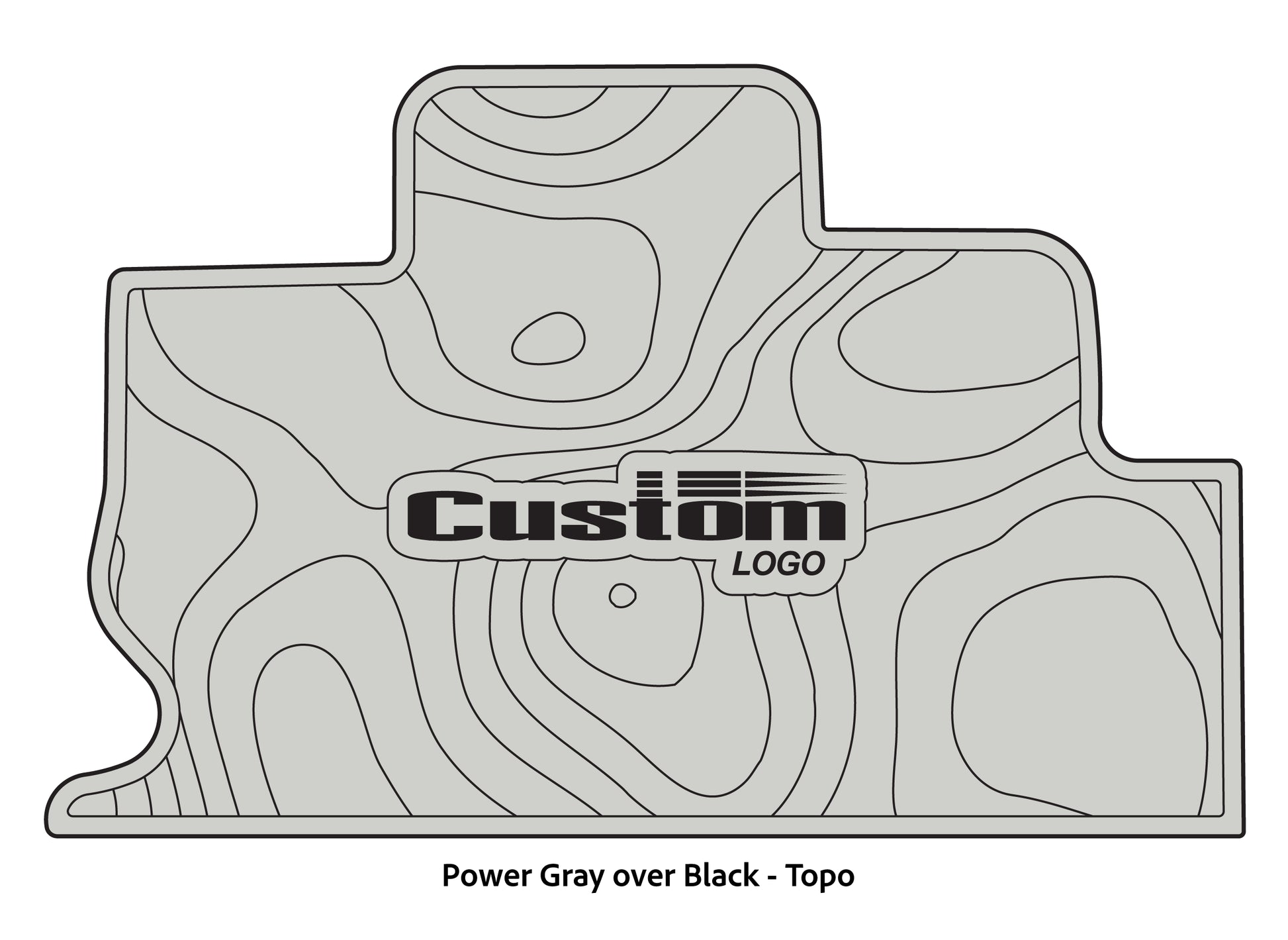 Dura-Deck Triton TR22 eva foam accessory pad set in power gray over black