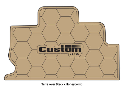 Dura-Deck Triton TR22 custom eva foam bass boat flooring in terra over black honeycomb pattern