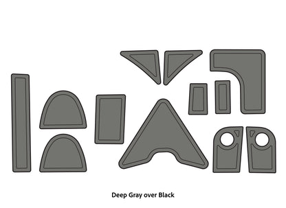 Dura-Deck Triton TR22 eva foam accessory pad set in deep gray over black