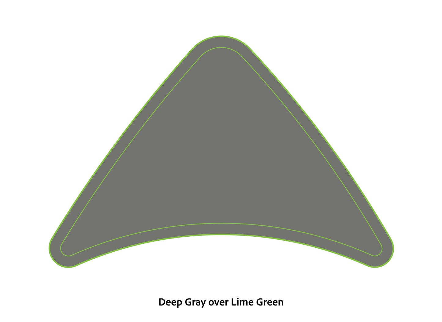 Dura-Deck Ranger Z20 EVA foam bow pad set in deep gray over lime green