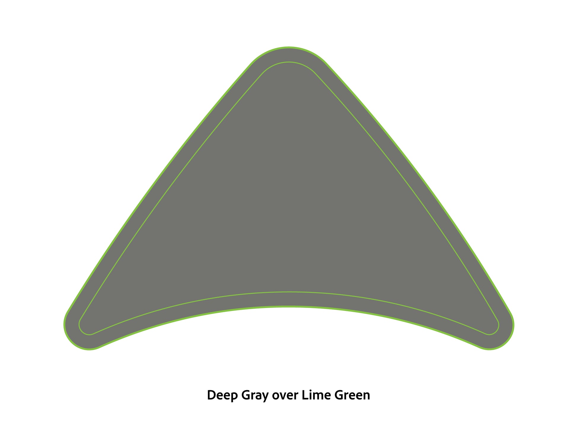 Dura-Deck Ranger Z20 EVA foam bow pad set in deep gray over lime green