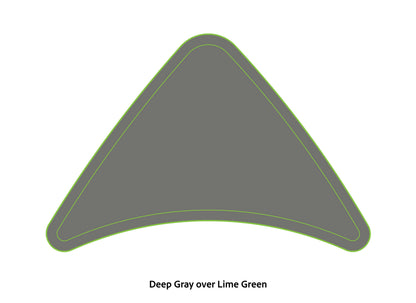 Dura-Deck Ranger Z20 EVA foam bow pad set in deep gray over lime green