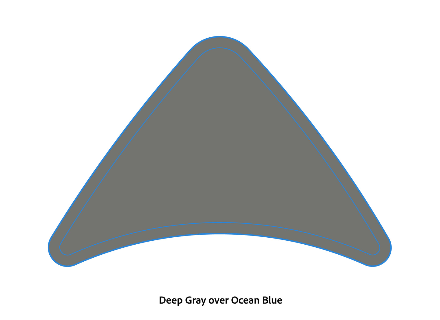 Dura-Deck Ranger Z20 EVA foam bow pad in deep gray over ocean blue