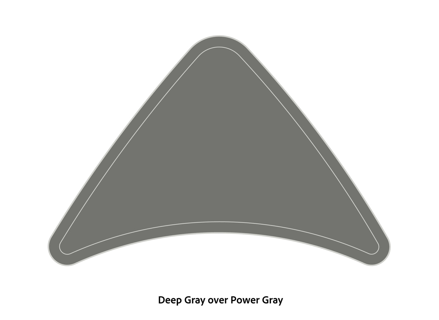 Dura-Deck Ranger Z20 EVA foam bow pad in deep gray over power gray