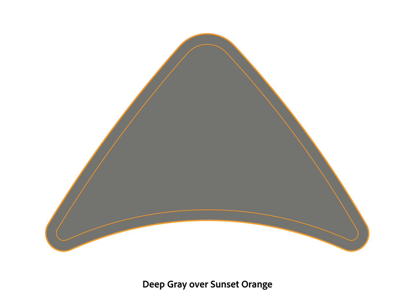 Dura-Deck Ranger Z20 EVA foam bow pad in deep gray over sunset orange