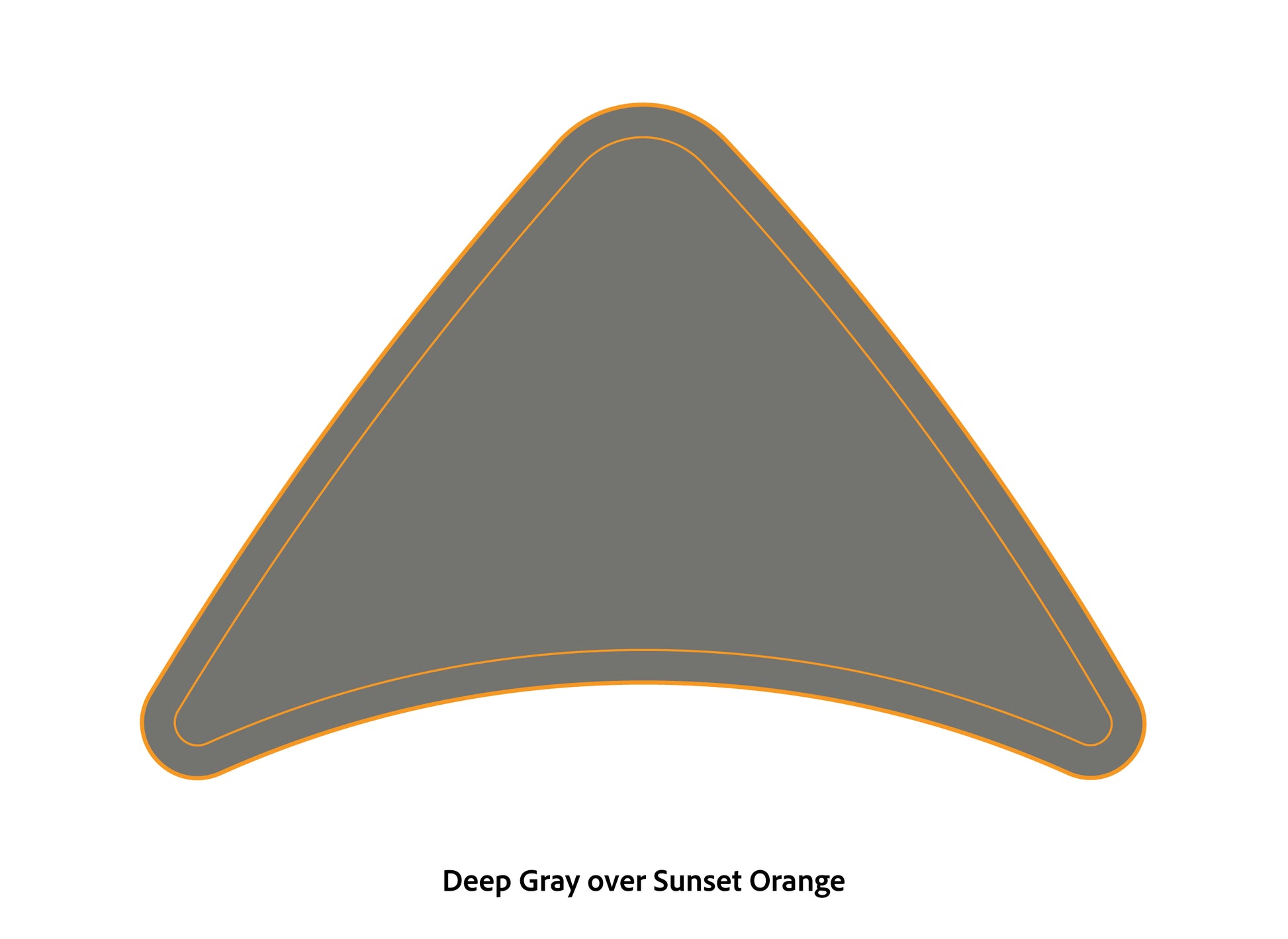 Dura-Deck Ranger Z20 EVA foam bow pad in deep gray over sunset orange