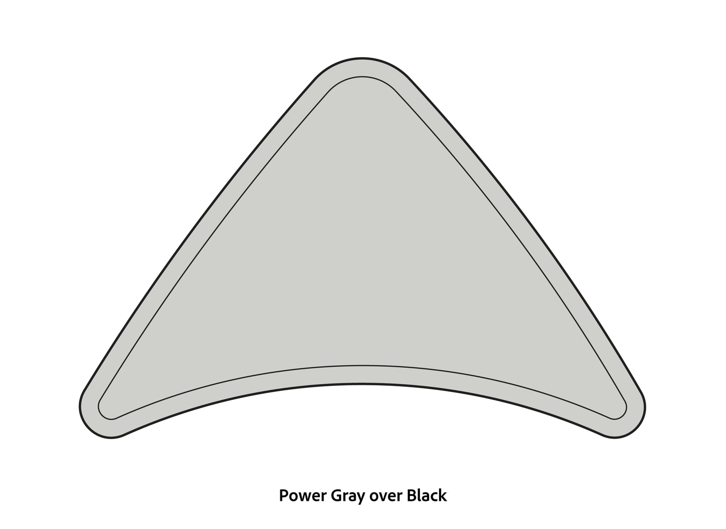 Dura-Deck Ranger Z20 EVA foam bow pad in power gray over black