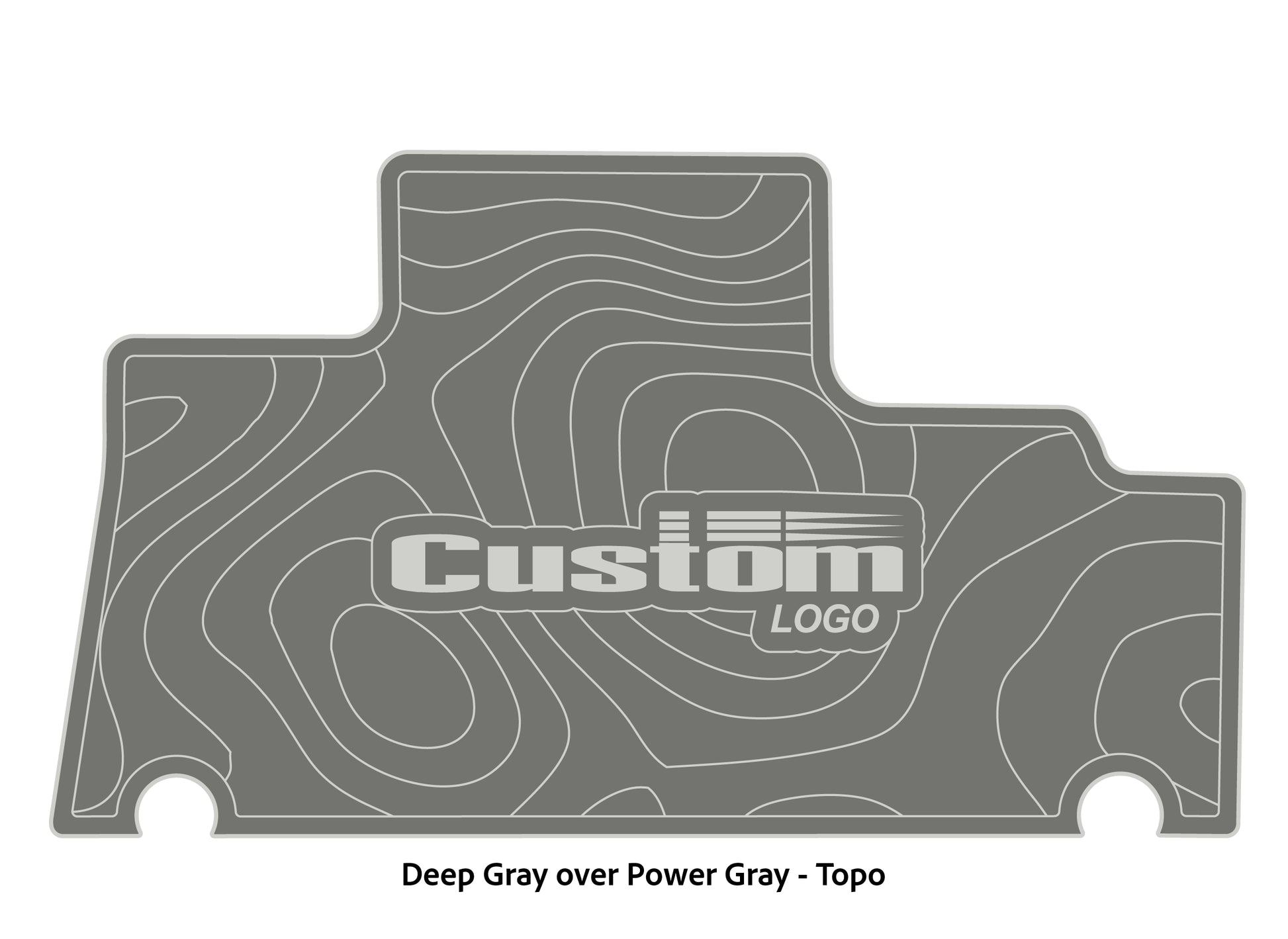 Dura-Deck Triton TR196 custom EVA foam bass boat flooring in deep gray over power gray topo pattern