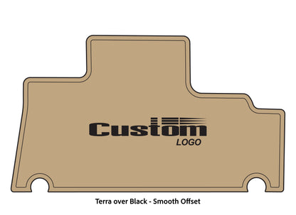 Dura-deck Triton TR196 custom EVA foam bass boat flooring in terra over black smooth offset pattern