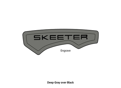 Dura-Deck Skeeter custom eva foam bow pad in deep gray over black