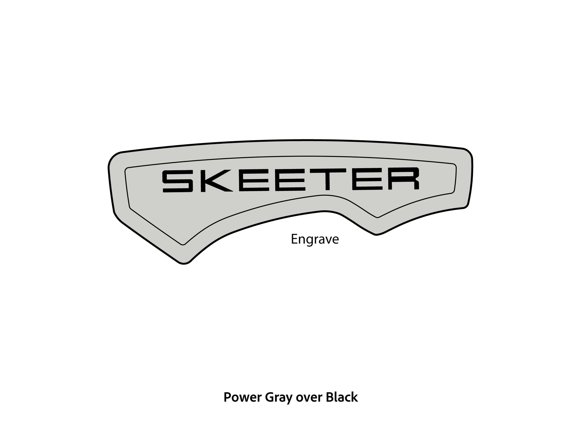 Dura-Deck Skeeter custom eva foam bow pad in power gray over black