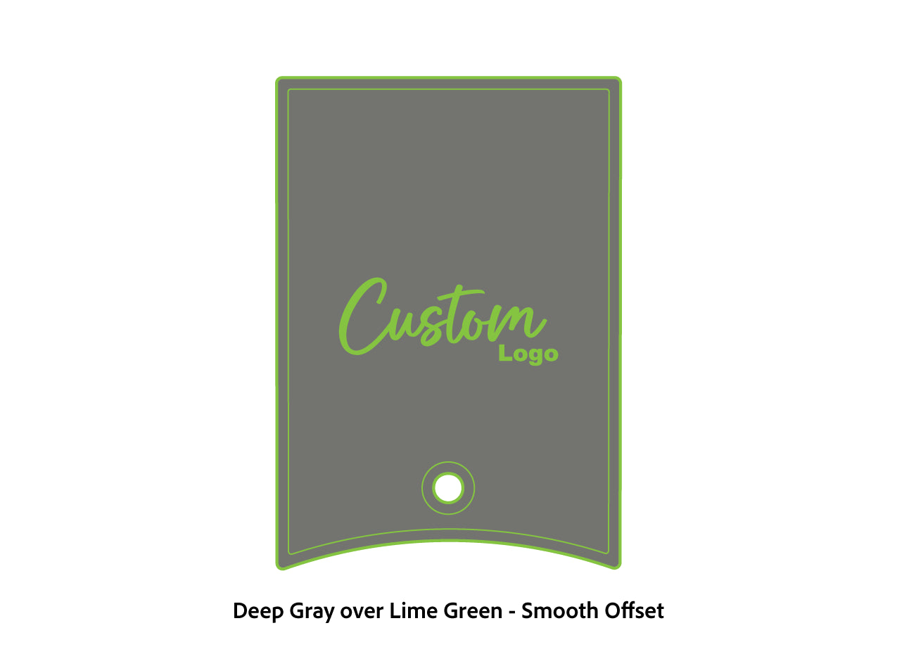 Dura-Deck Ranger 520c center locker  eva foam accessory set in deep gray over lime green smooth offset pattern