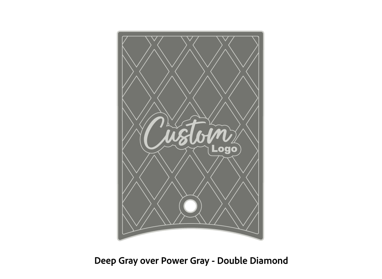 Dura-Deck Ranger 520c center locker  eva foam accessory set in deep gray over power gray double diamond pattern