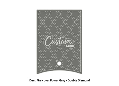 Dura-Deck Ranger 520c center locker  eva foam accessory set in deep gray over power gray double diamond pattern