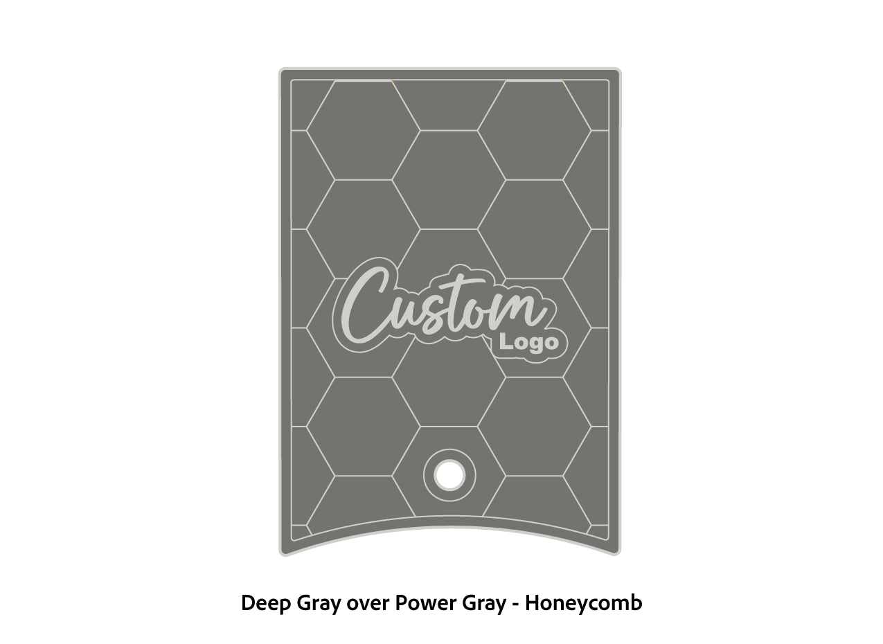 Dura-Deck Ranger 520c center locker  eva foam accessory set in deep gray over power gray honeycomb pattern