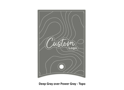 Dura-Deck Ranger 520c center locker  eva foam accessory set in deep gray over power gray topo pattern