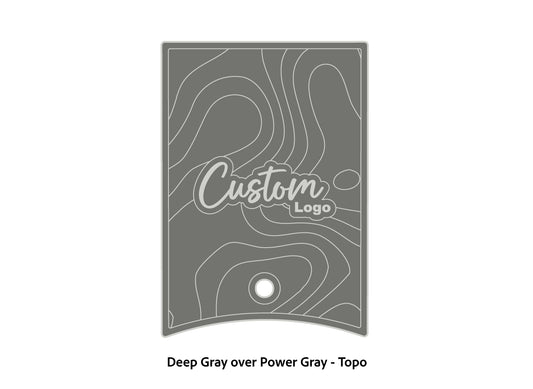 Dura-Deck Ranger 520c center locker  eva foam accessory set in deep gray over power gray topo pattern