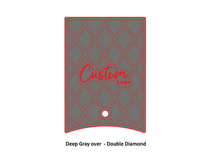 Dura-Deck Ranger 520c center locker  eva foam accessory set in deep gray over true red double diamond pattern