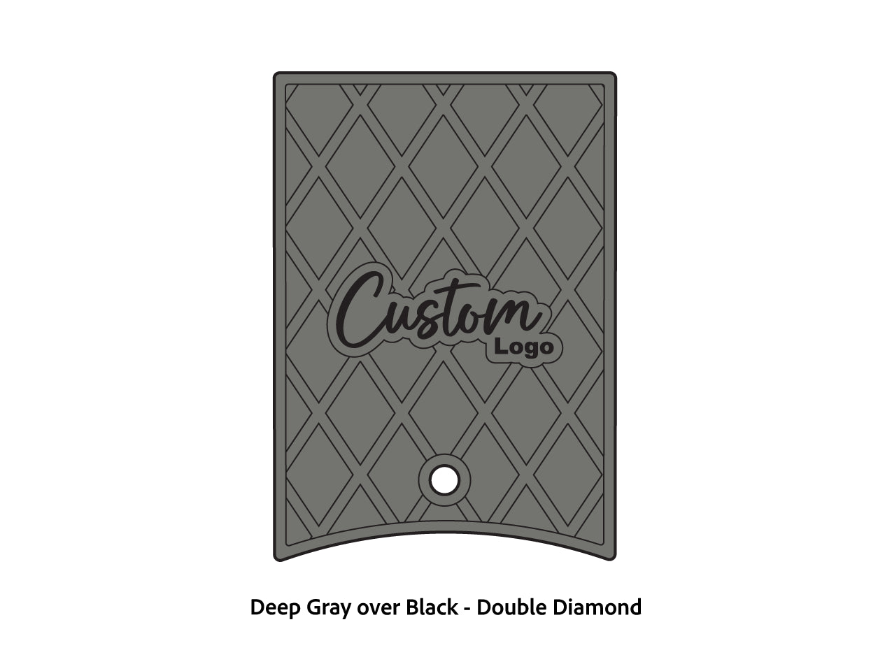 Dura-Deck Ranger 520c center locker  eva foam accessory set in deep gray over black double diamond pattern