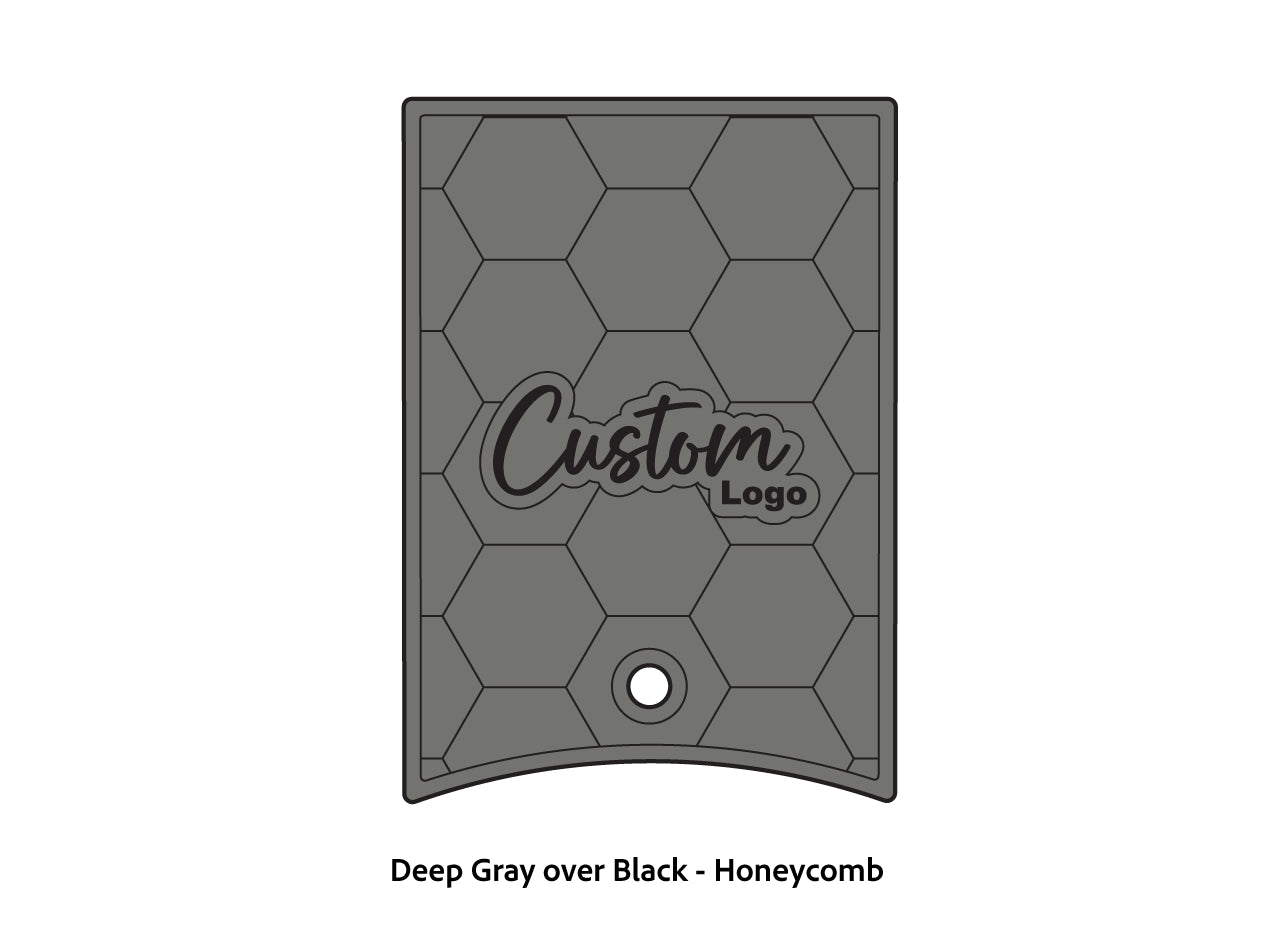 Dura-Deck Ranger 520c center locker  eva foam accessory set in deep gray over black honeycomb pattern