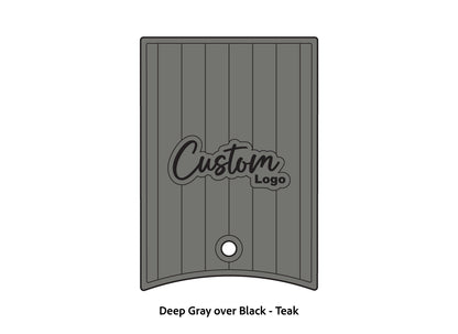 Dura-Deck Ranger 520c center locker  eva foam accessory set in deep gray over black teak pattern