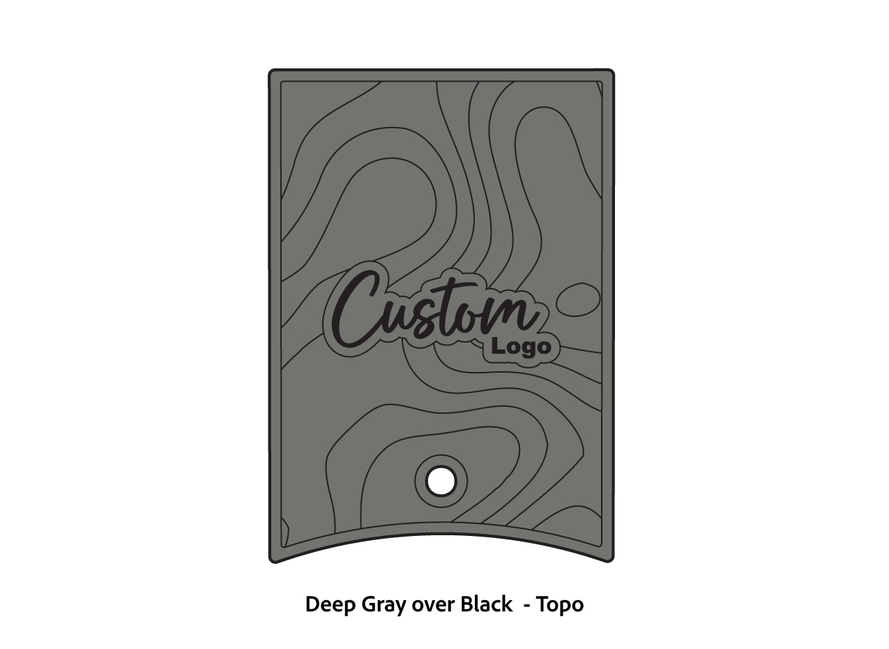 Dura-Deck Ranger 520c center locker  eva foam accessory set in deep gray over black  topo pattern