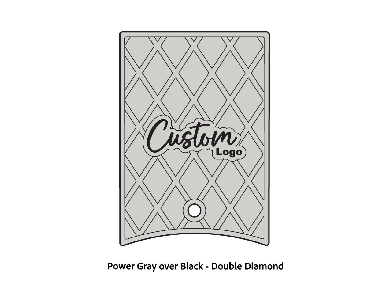 Dura-Deck Ranger 520c center locker  eva foam accessory set in power gray over black double diamond pattern