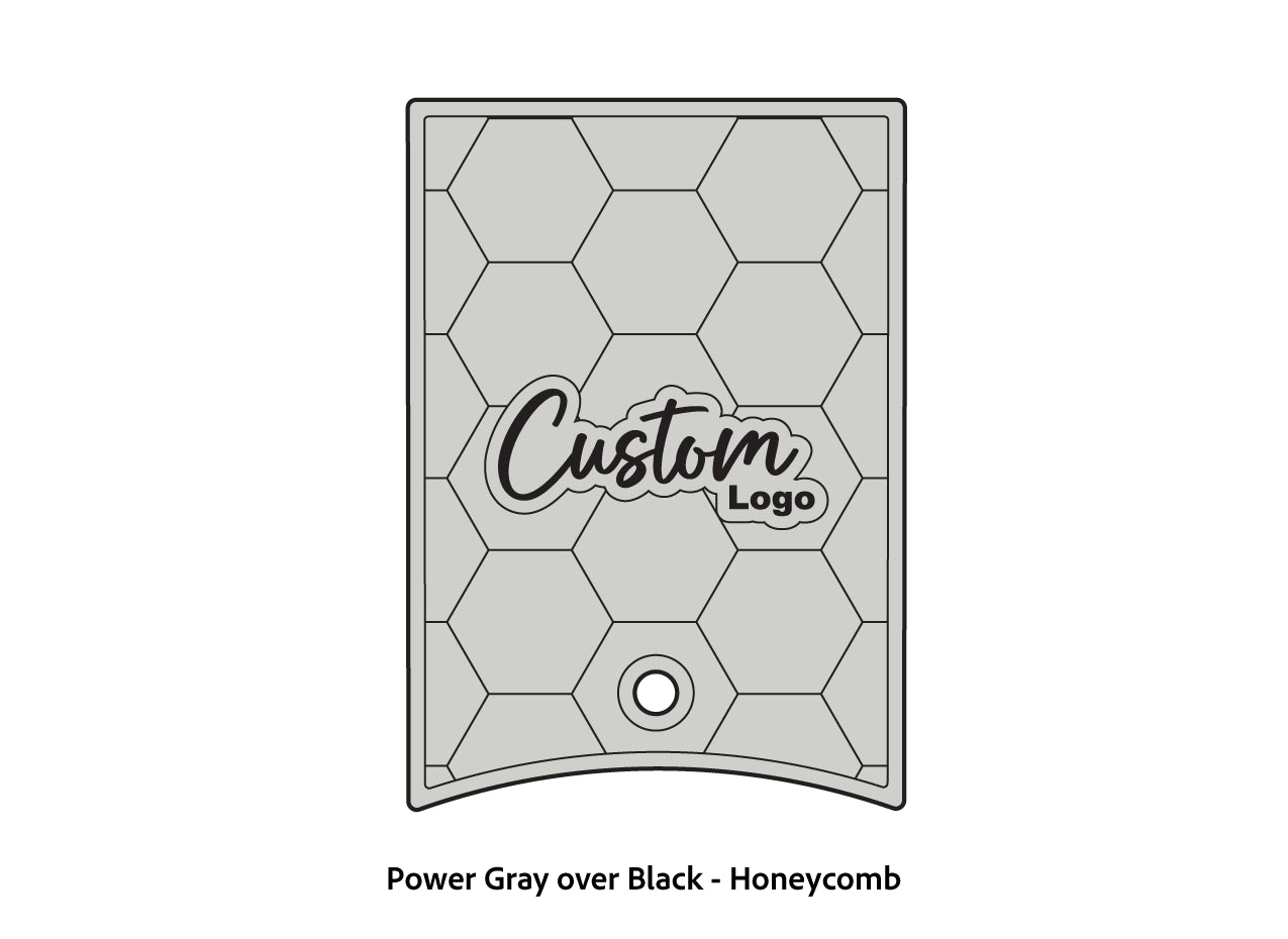 Dura-Deck Ranger 520c center locker  eva foam accessory set in power gray over black honeycomb pattern