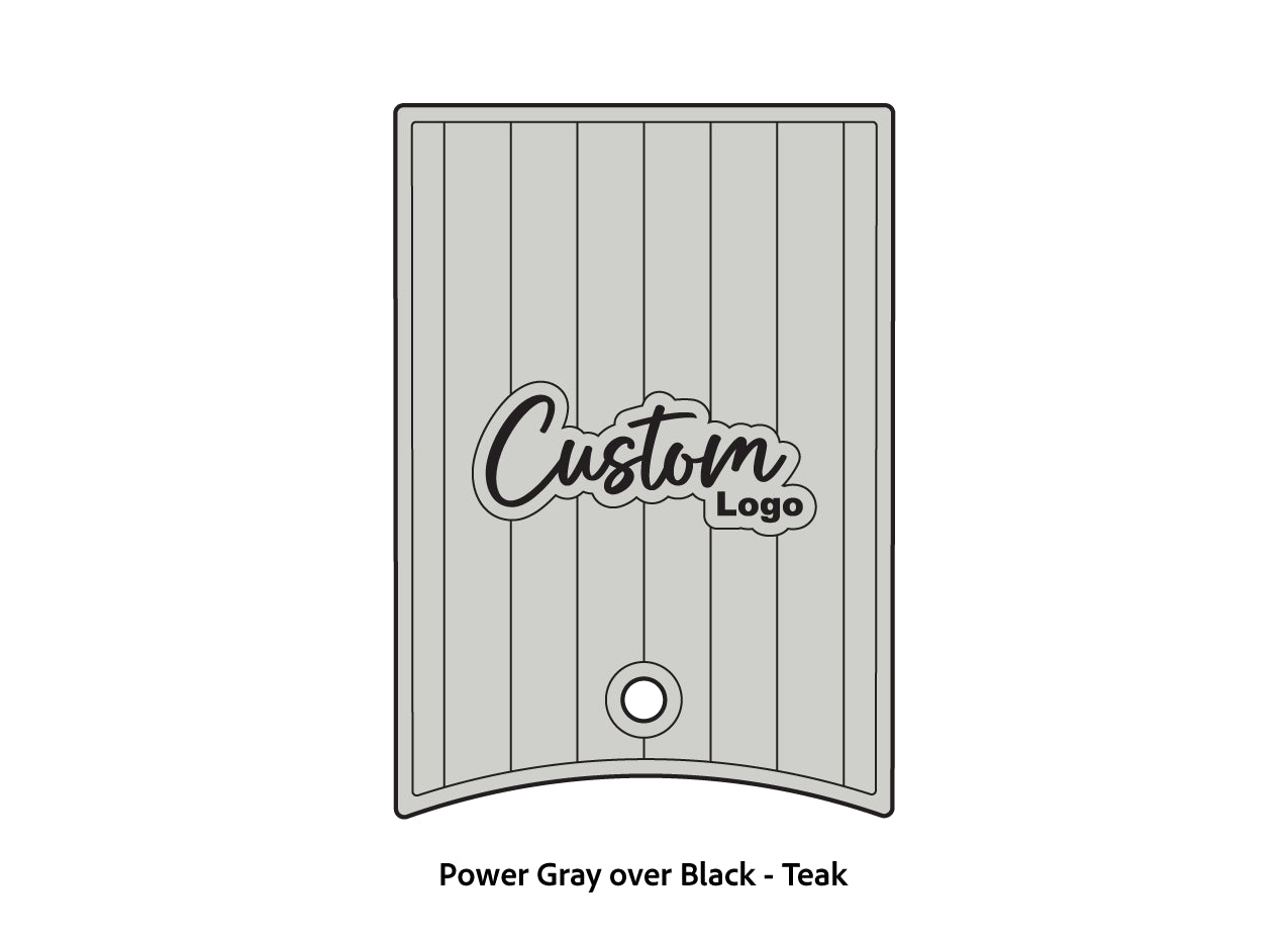 Dura-Deck Ranger 520c center locker  eva foam accessory set in power gray over black teak pattern
