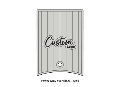 Dura-Deck Ranger 520c center locker  eva foam accessory set in power gray over black teak pattern
