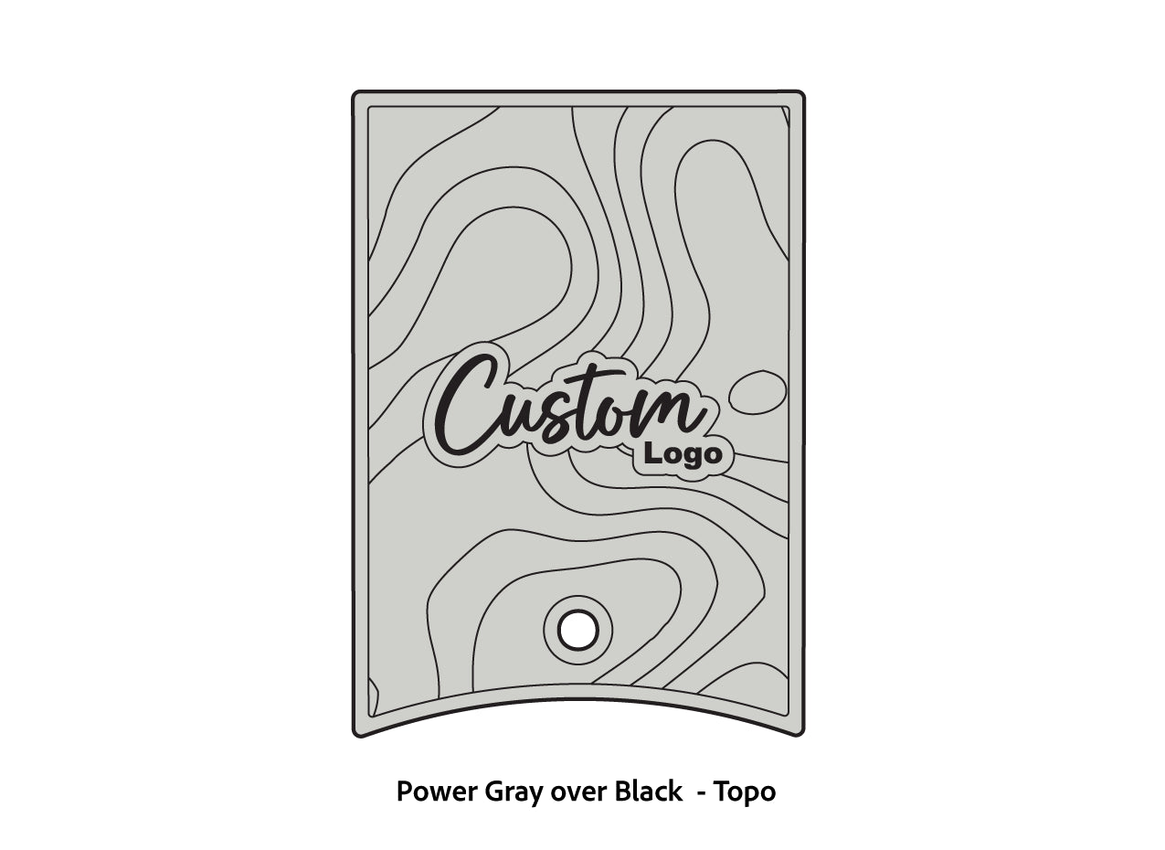 Dura-Deck Ranger 520c center locker  eva foam accessory set in power gray over black topo pattern