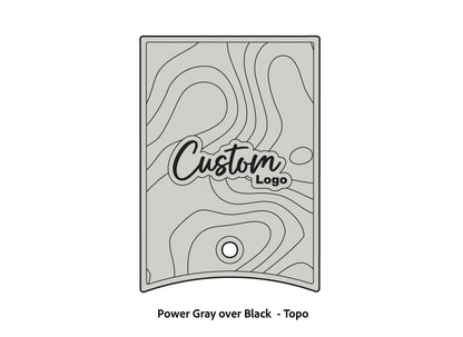 Dura-Deck Ranger 520c center locker  eva foam accessory set in power gray over black topo pattern