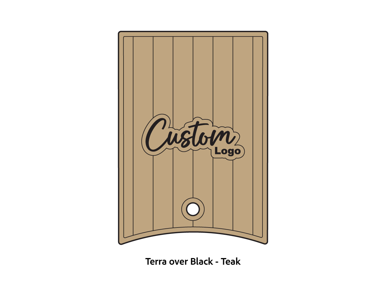 Dura-Deck Ranger 520c center locker  eva foam accessory set in terra over black teak pattern