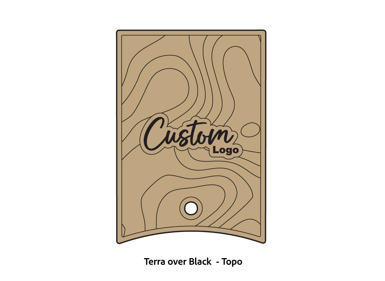 Dura-Deck Ranger 520c center locker  eva foam accessory set in terra over black topo pattern