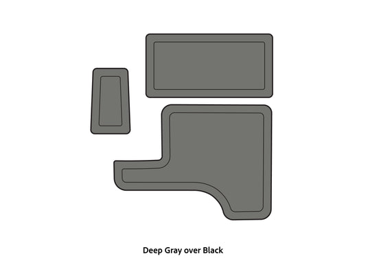 Dura-Deck Triton 179trx eva foam accessory pad set in deep gray over black