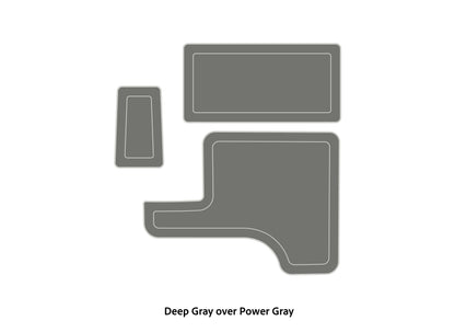 Dura-Deck Triton 179trx EVA foam accessory pad set in deep gray over power gray