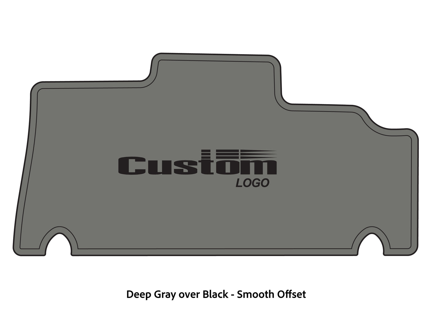 Dura-deck Triton 179TRX custom EVA foam bass boat flooring in deep gray over black smooth offset pattern